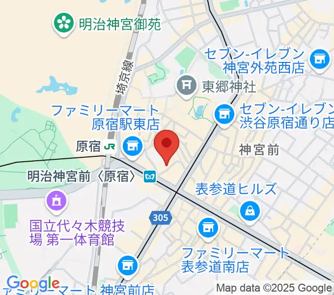 太田記念美術館の地図