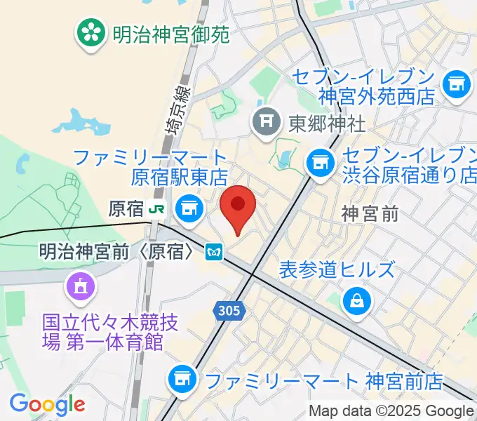 太田記念美術館の地図