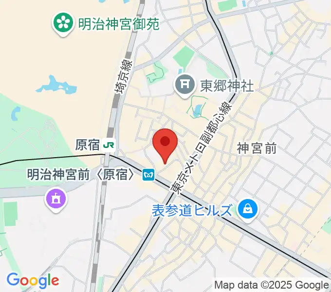 太田記念美術館の地図