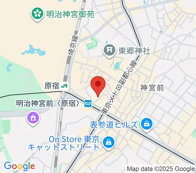 太田記念美術館の地図