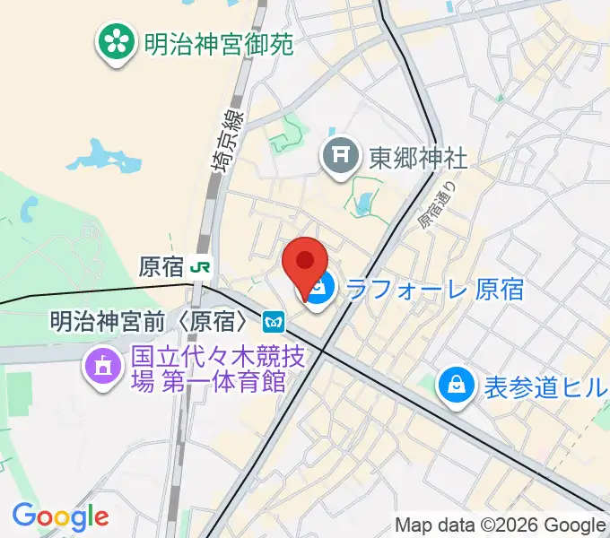 太田記念美術館の地図