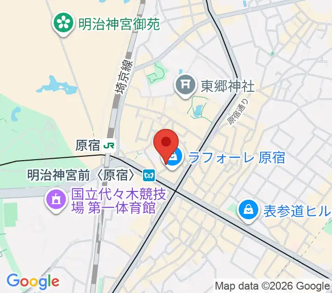 太田記念美術館の地図