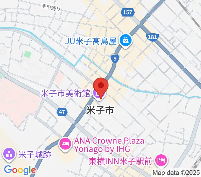 米子市美術館の地図