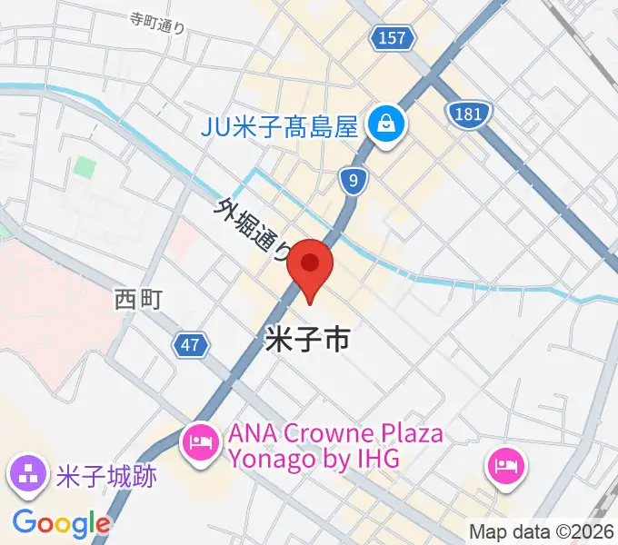 米子市美術館の地図