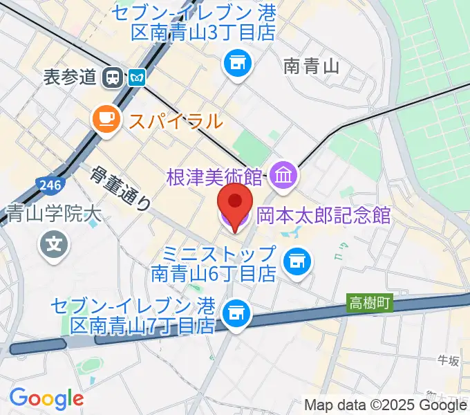 岡本太郎記念館の地図