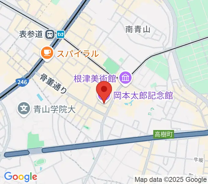 岡本太郎記念館の地図