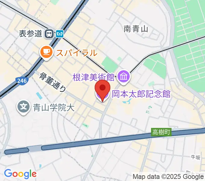 岡本太郎記念館の地図