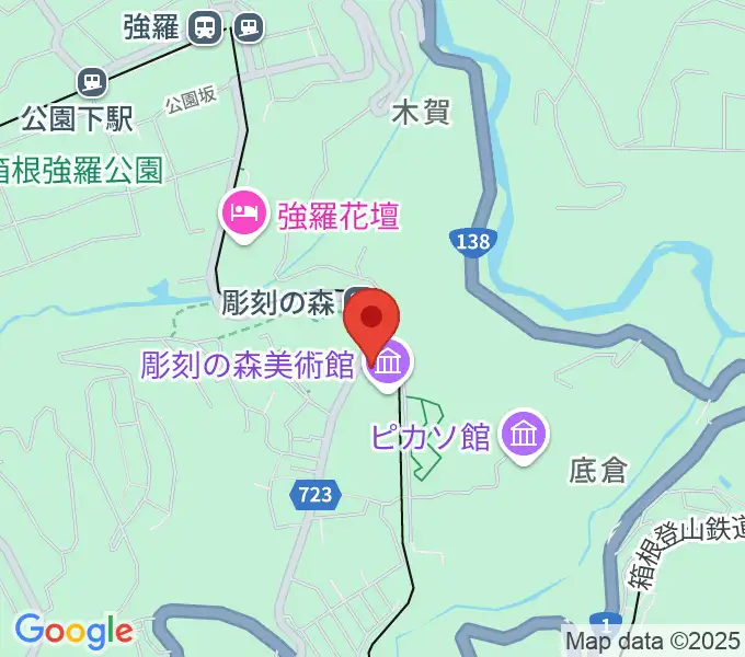 箱根 彫刻の森美術館の地図