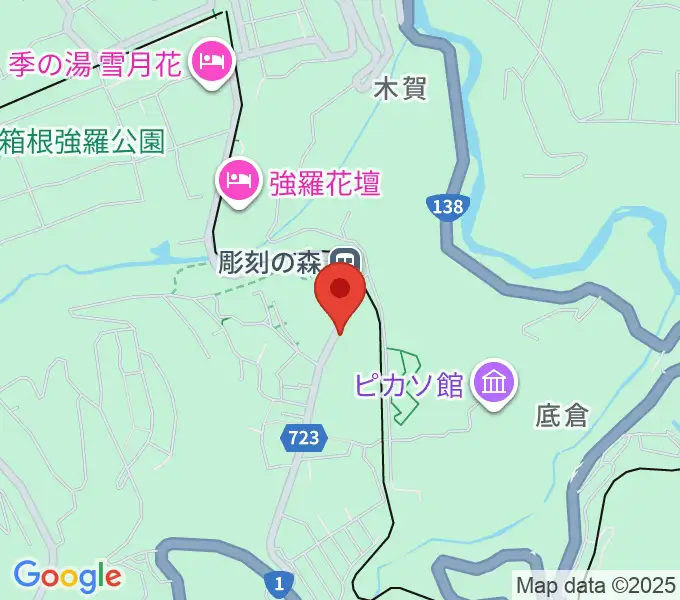 箱根 彫刻の森美術館の地図