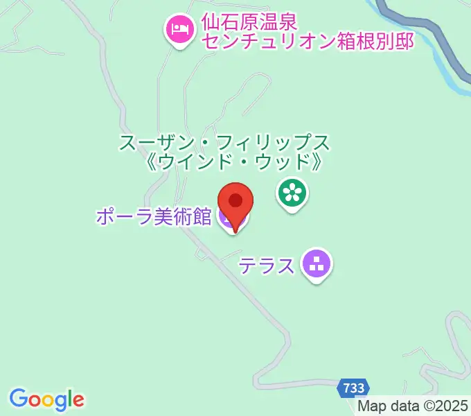 ポーラ美術館の地図