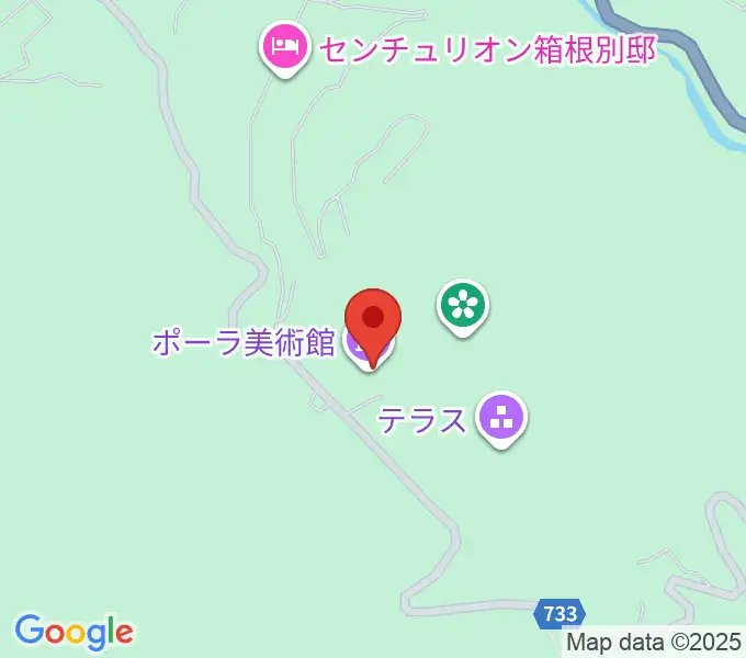 ポーラ美術館の地図