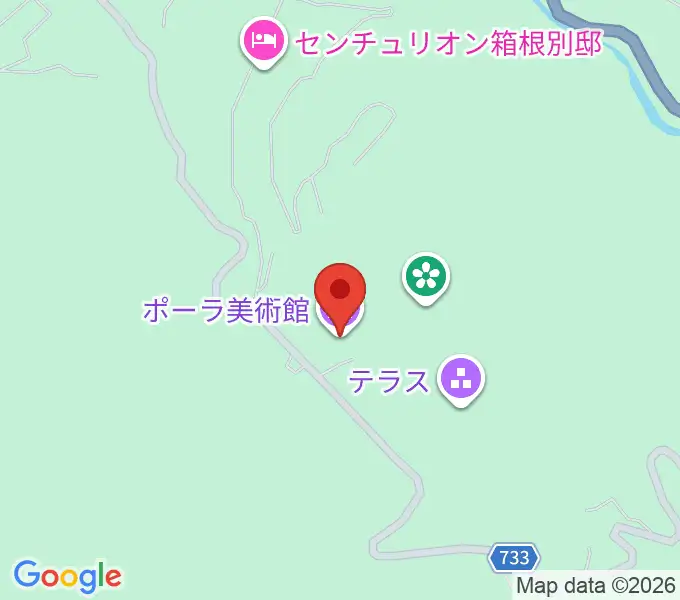 ポーラ美術館の地図