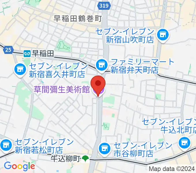 草間彌生美術館の地図