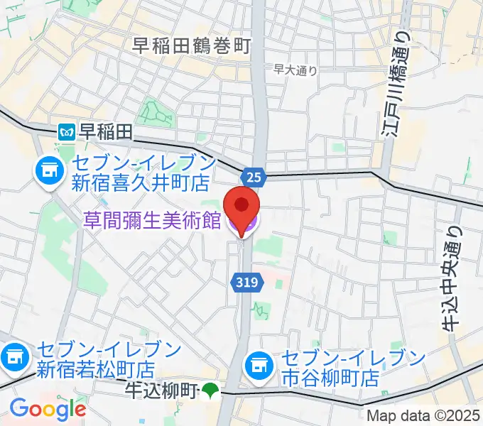 草間彌生美術館の地図
