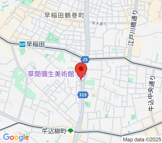 草間彌生美術館の地図