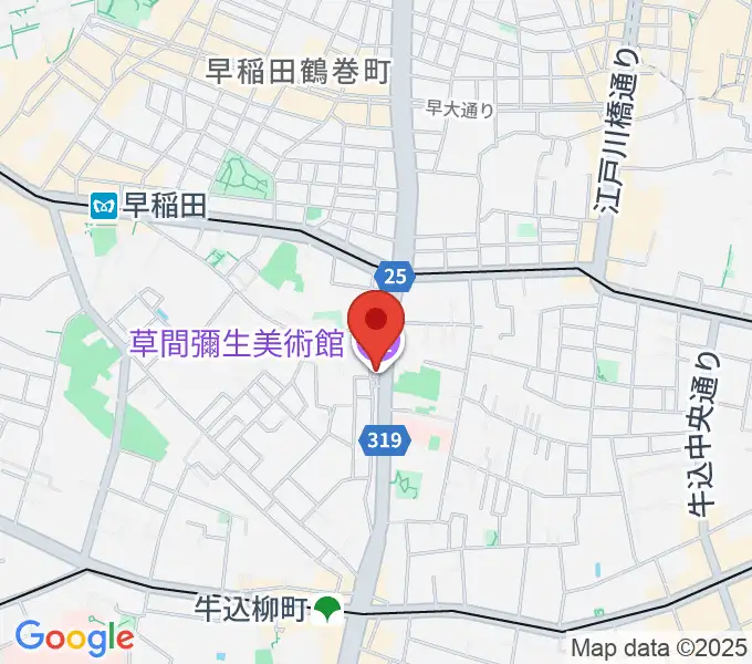 草間彌生美術館の地図