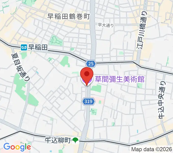 草間彌生美術館の地図