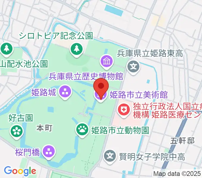 姫路市立美術館の地図