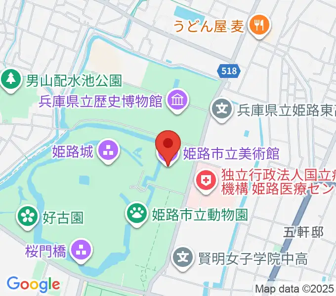 姫路市立美術館の地図