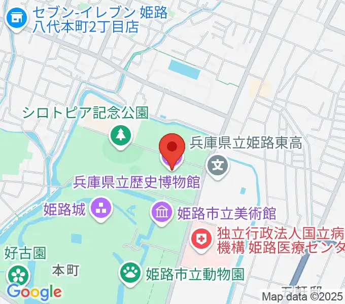 兵庫県立歴史博物館の地図