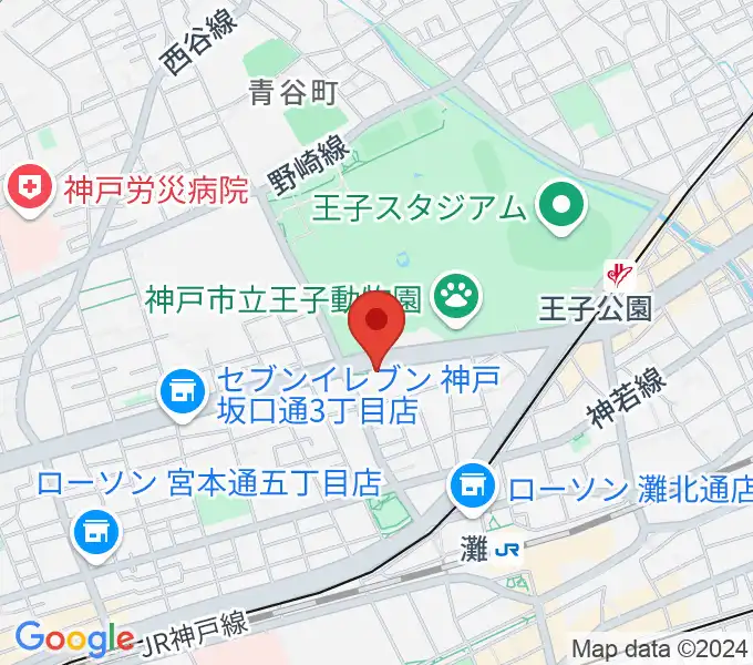 原田の森ギャラリーの地図