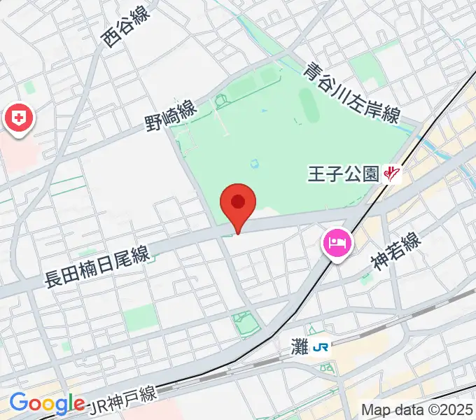 原田の森ギャラリーの地図
