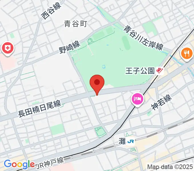 原田の森ギャラリーの地図