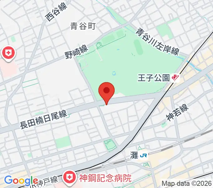 原田の森ギャラリーの地図