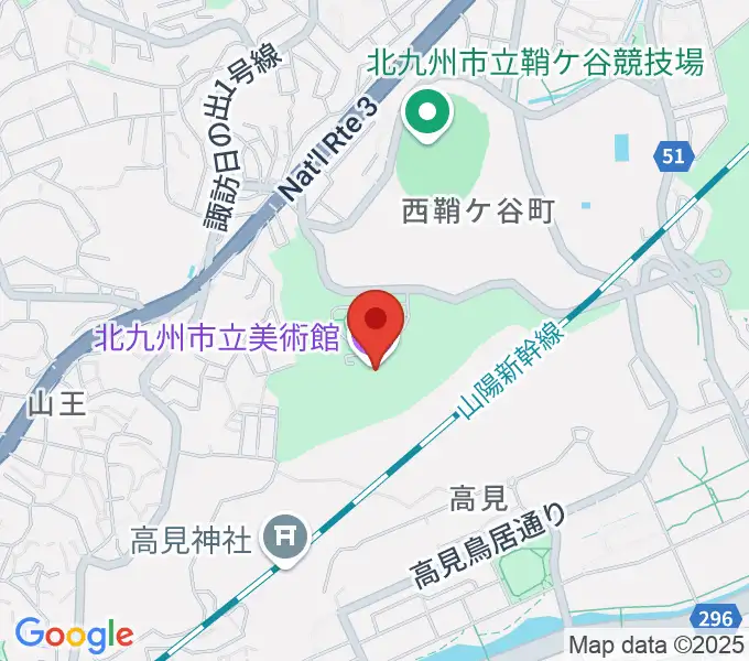 北九州市立美術館の地図