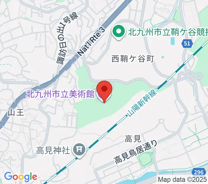 北九州市立美術館の地図