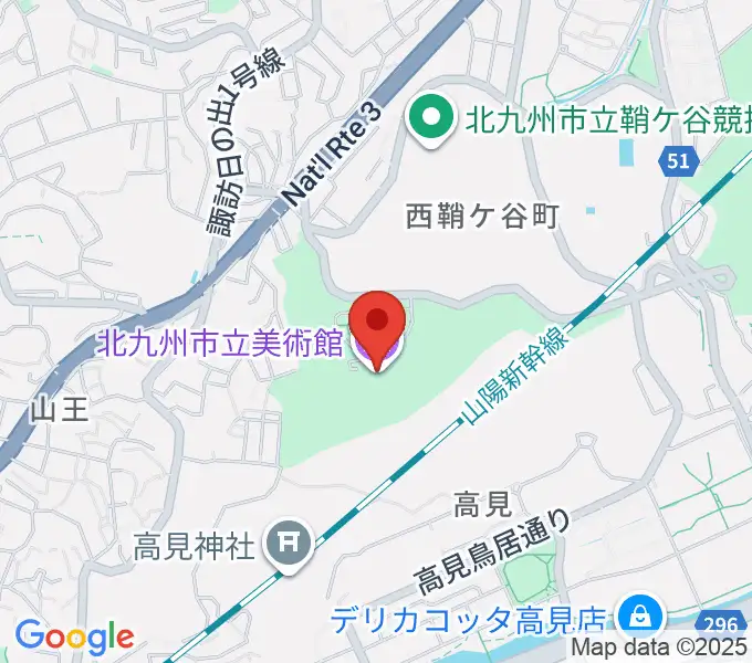 北九州市立美術館の地図