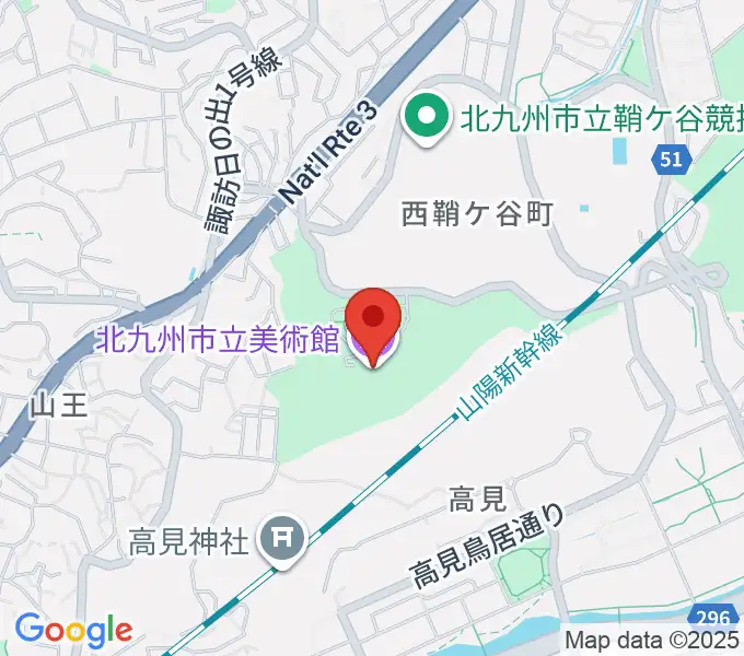 北九州市立美術館の地図