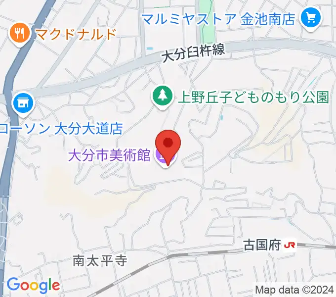 大分市美術館の地図