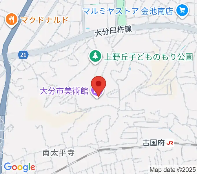 大分市美術館の地図