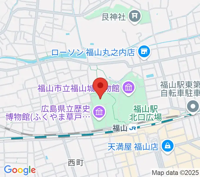 ふくやま美術館の地図
