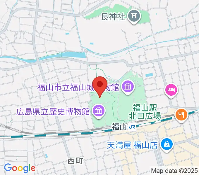 ふくやま美術館の地図