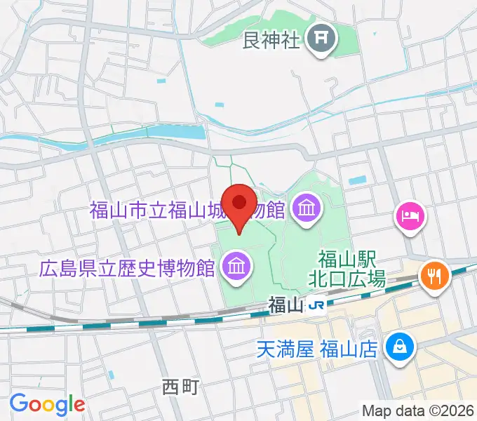 ふくやま美術館の地図