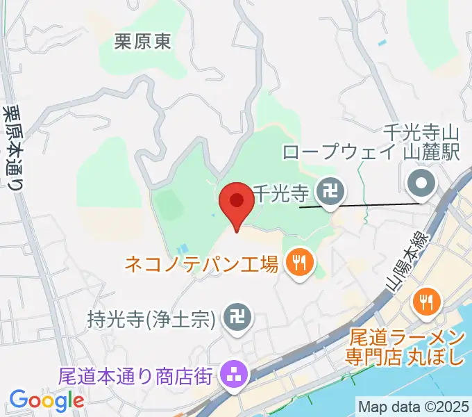 尾道市立美術館の地図
