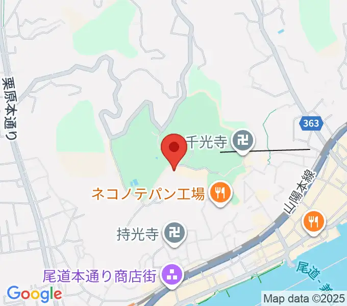 尾道市立美術館の地図