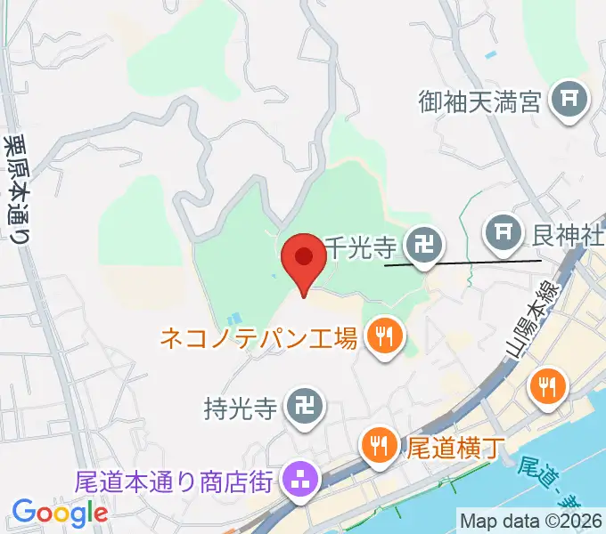 尾道市立美術館の地図
