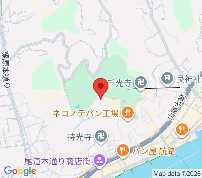 尾道市立美術館の地図