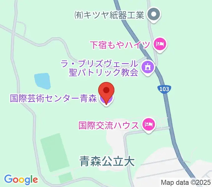 国際芸術センター青森（ACAC）の地図