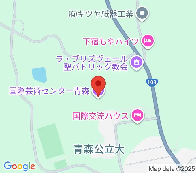 国際芸術センター青森（ACAC）の地図