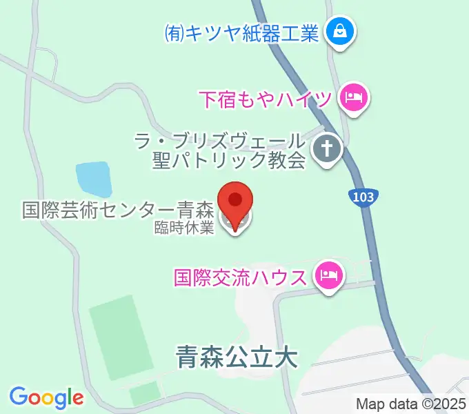 国際芸術センター青森（ACAC）の地図