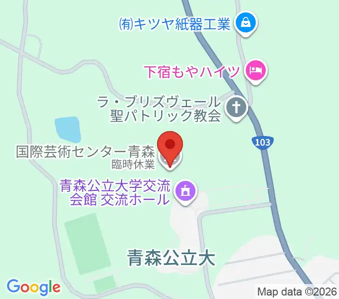 国際芸術センター青森（ACAC）の地図