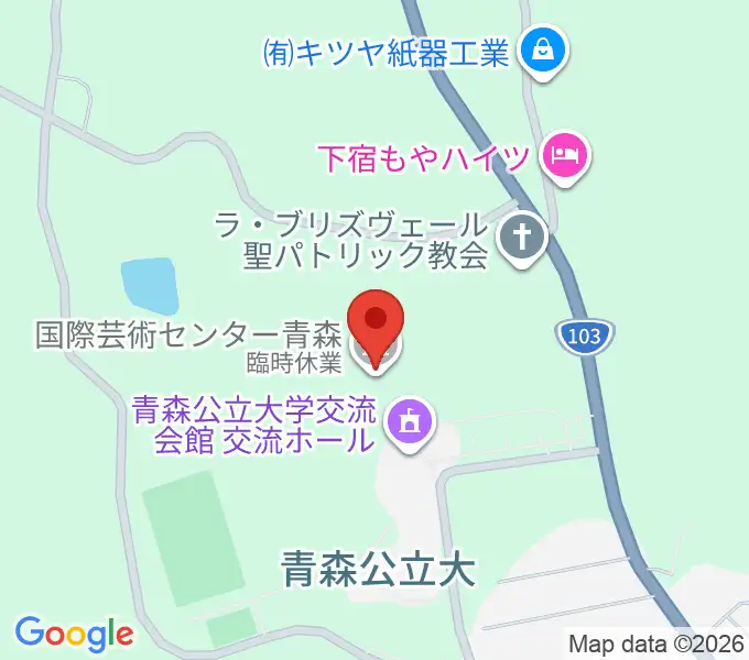 国際芸術センター青森（ACAC）の地図