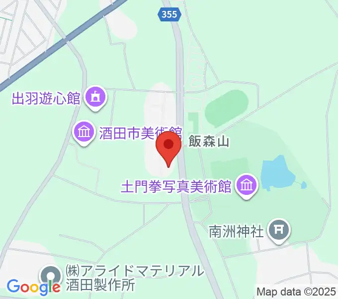 酒田市公益ホールの地図