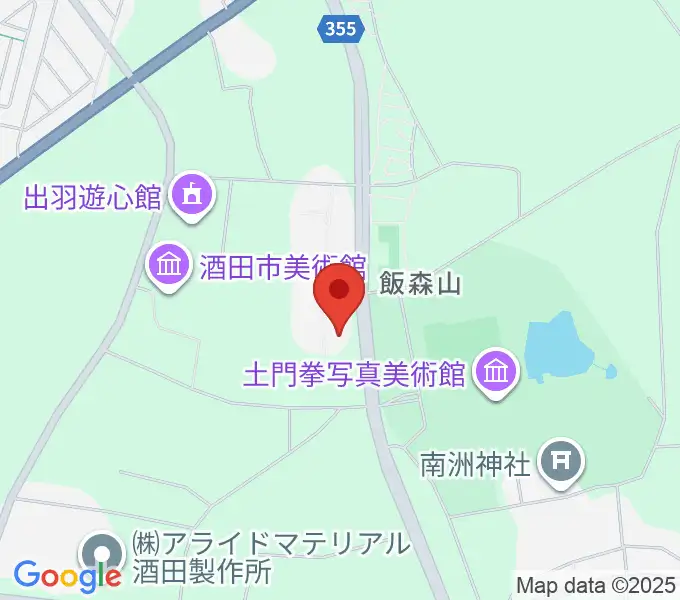 酒田市公益ホールの地図