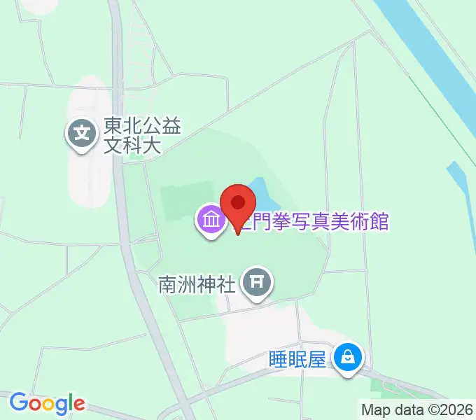 土門拳記念館の地図