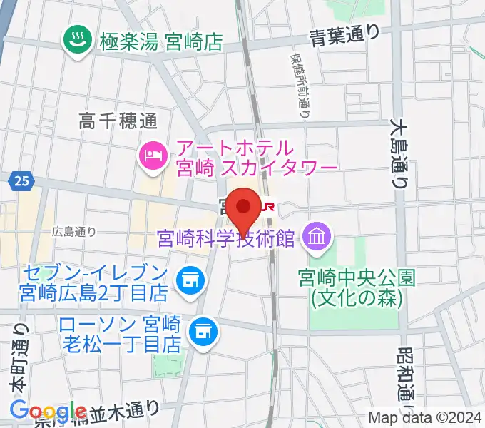 ワンダーアティックシネマの地図